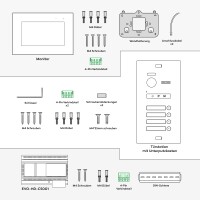 BALTER EVO HD - 2-Draht IP-BUS KIT, Black, Full HD Türs