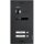 BALTER EVO Black Türstation für 2 Teilnehmer, 2-Draht BUS Technologie (Video / Audio / Strom), 150° Weitwinkelkamera