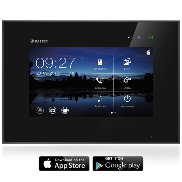 BALTER EVO-HD-7M-WIFI-BLACK Monitor / station mit 7" Touchscreen-HD-Display und WIFI- Funktion